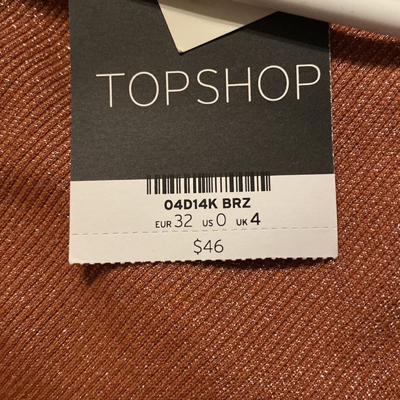 SHINY PINK, TOPSHOP, US 0, WITH TAG, BODYSUIT - Picture 3 of 3